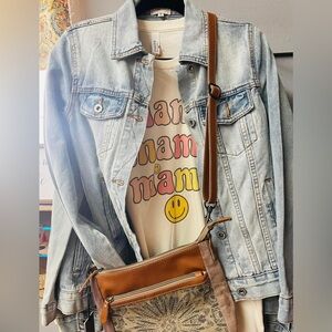 Wishlist Light Wash Denim Jacket - Size L Fits Like Medium
